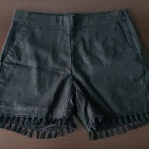 Banana republic black linen shorts